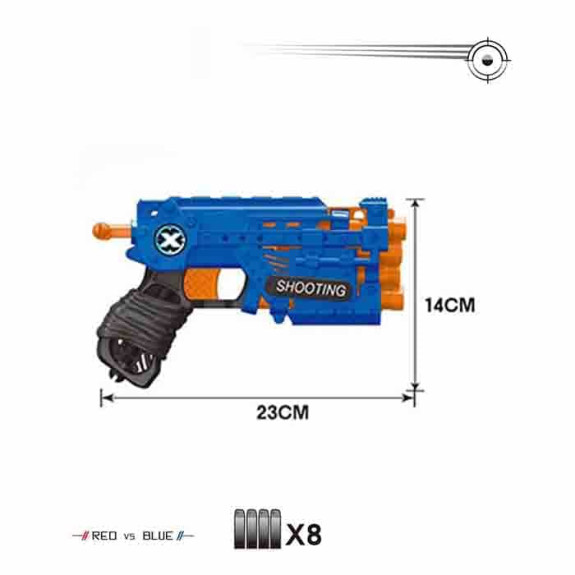 MANUAL SOFT BULLET GUN \/ 2 COLORS
